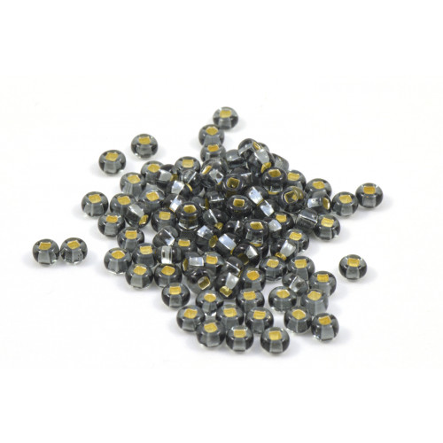 SEED BEAD NO. 8 SILVERLINED GREY